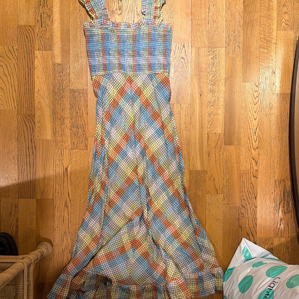 Plaid Multicolor Sleeveless Dress